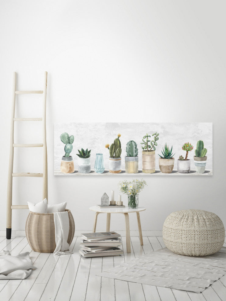 "Just Another Succulent" Painting Print on Wrapped Canvas