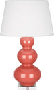 Robert Abbey RA-ML43X 1-Light Table Lamp, Triple Gourd