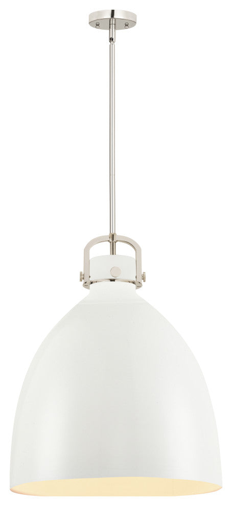 Innovations Lighting 710-1S-PN-M712-18W Newton Bell 1 Light 18" Pendant