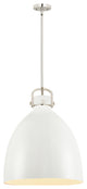 Innovations Lighting 710-1S-PN-M712-18W Newton Bell 1 Light 18" Pendant