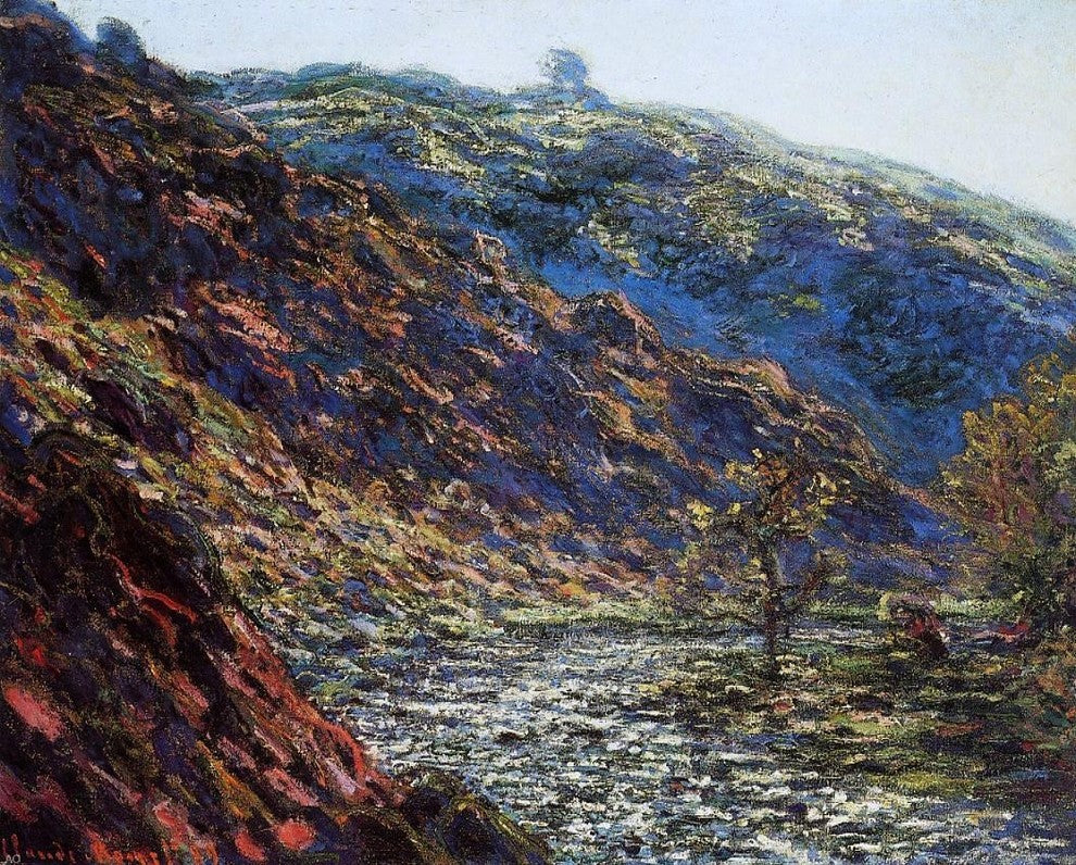 Claude Oscar Monet Gorge of the Petite Creuse, Gallery Wrapped Canvas, 20"x25"