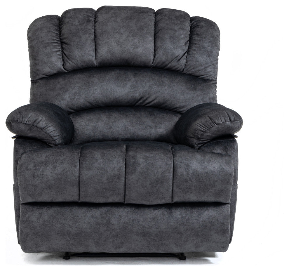 TATEUS Large Oversized Recliner Chair for Living Room, Dark Gray