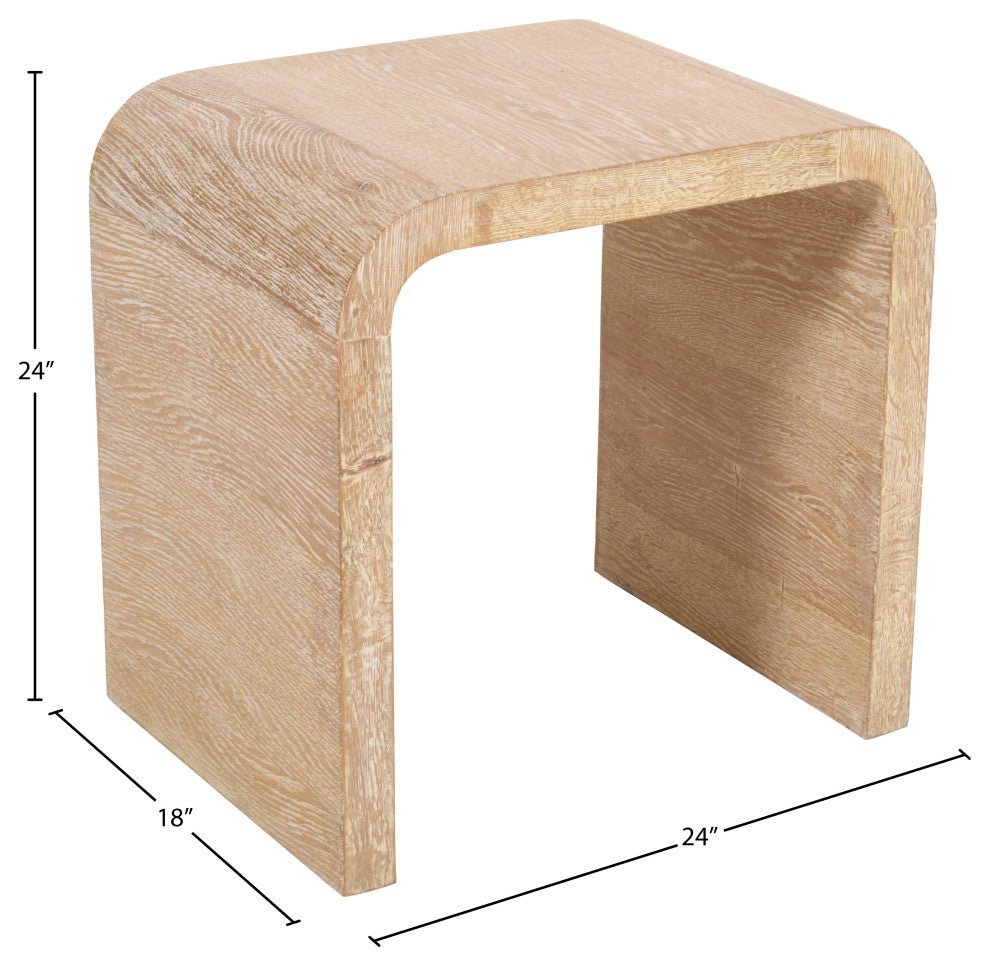 Cresthill Natural Ash End Table, White Oak