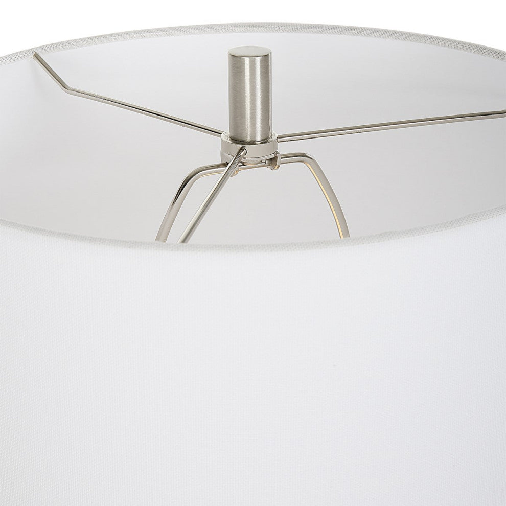 Uttermost Fountain White Marble Buffet Lamp 30040