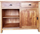 Waxed Teak Wood Rhone Buffet / Media Center, Small