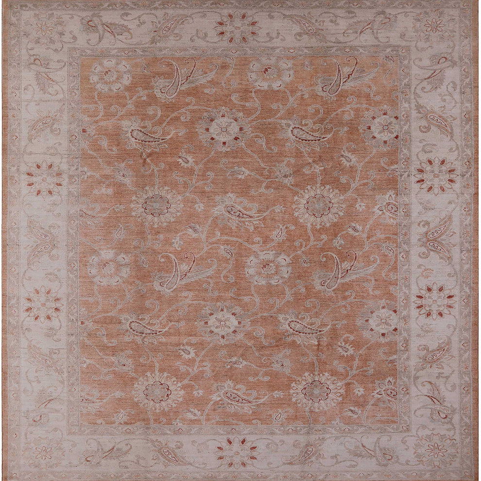 Ahgly Company Indoor Square Mid-Century Modern Area Rugs, 7' Square