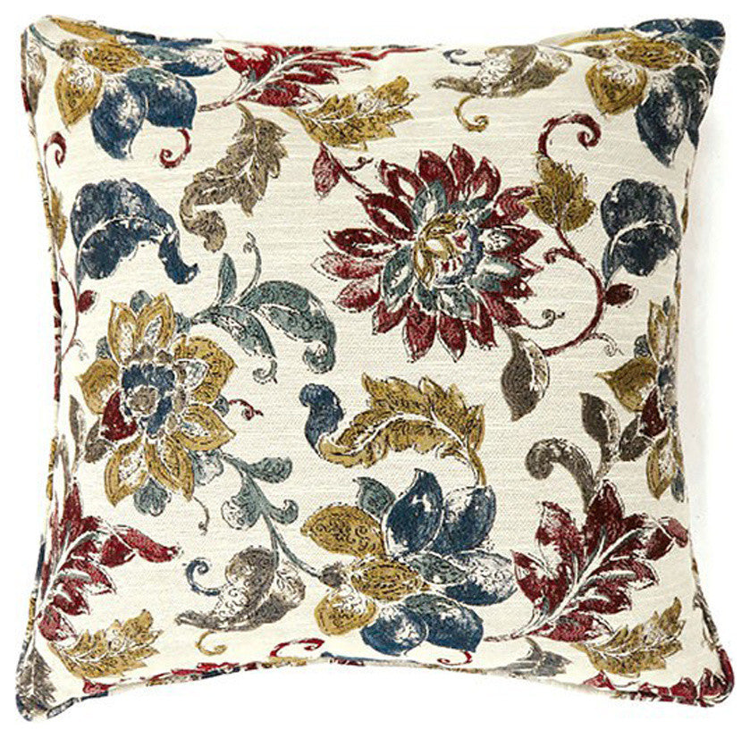 Benzara BM131579 Florra Contemporary Pillow, Multicolor, Set Of 2, Small