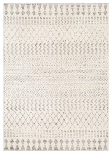 Surya Pisa PSS-2309 7'10"x10' Rug, Medium Gray/Black/Ivory/Light Gray
