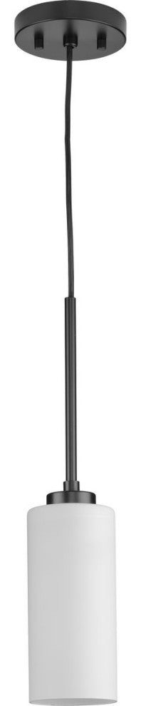 Cofield Collection One-Light Matte Black Transitional Pendant