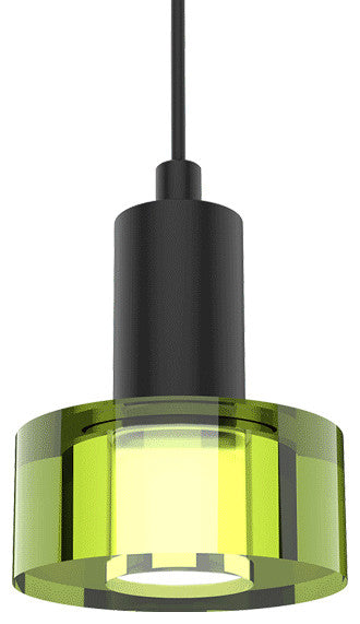 Black Socket - Green Color Gel Single Pendant