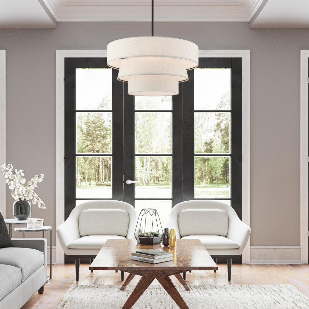 Chandler 4-Light English Bronze Pendant Chandelier