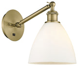 Innovations 317-1W-AB-GBD-751 1-Light Sconce, Antique Brass