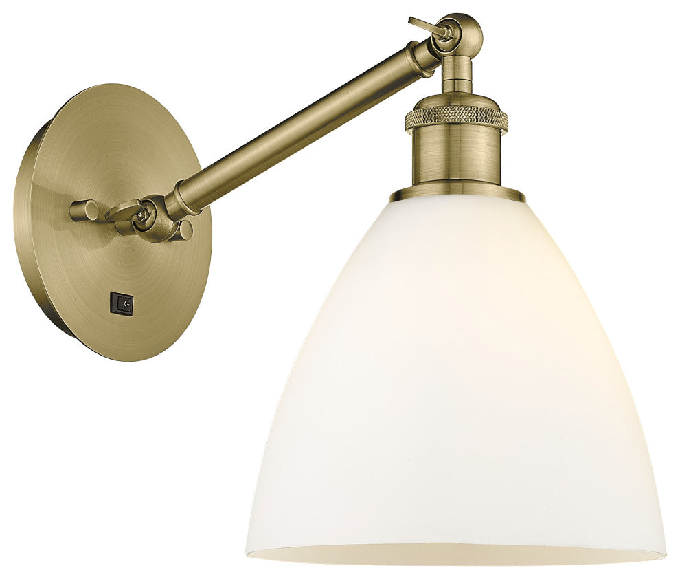 Innovations 317-1W-AB-GBD-751 1-Light Sconce, Antique Brass