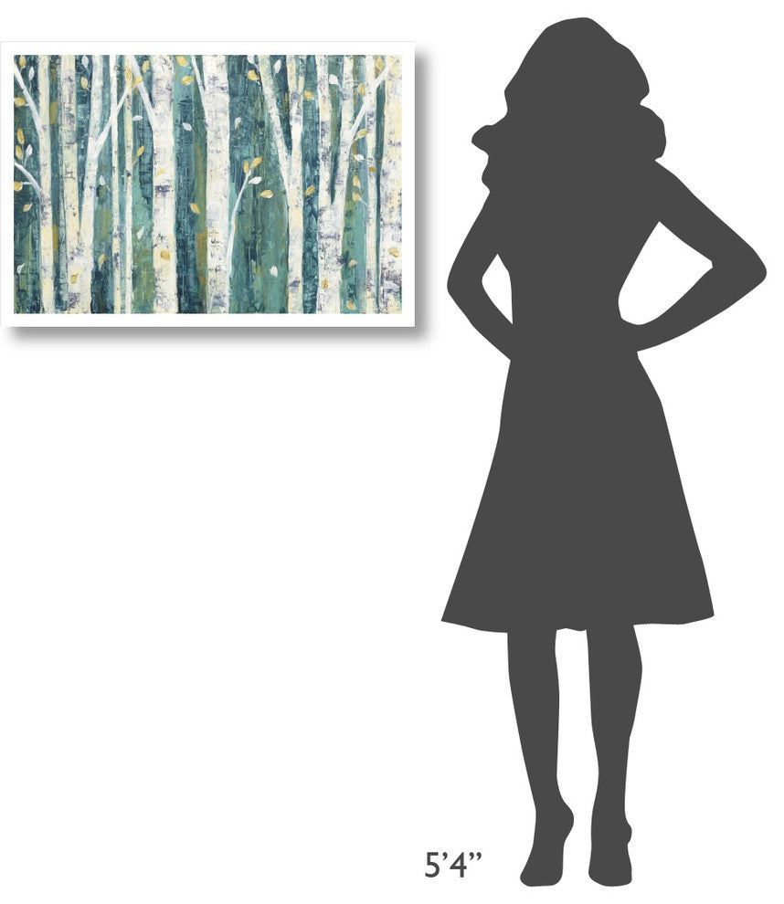 "Birches in Spring" Digital Paper Print by Julia Purinton, 32"x22"