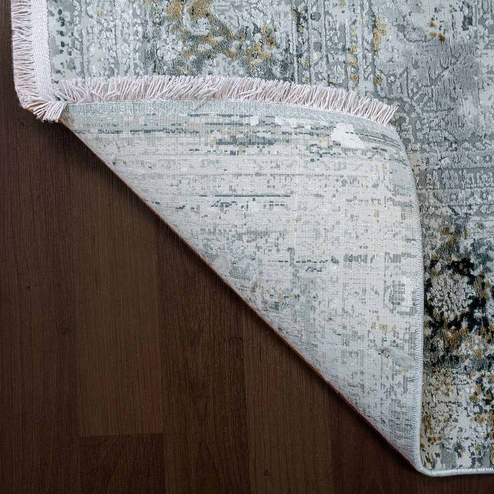 Ruby Gray Area Rug, 6.7'x9.6'