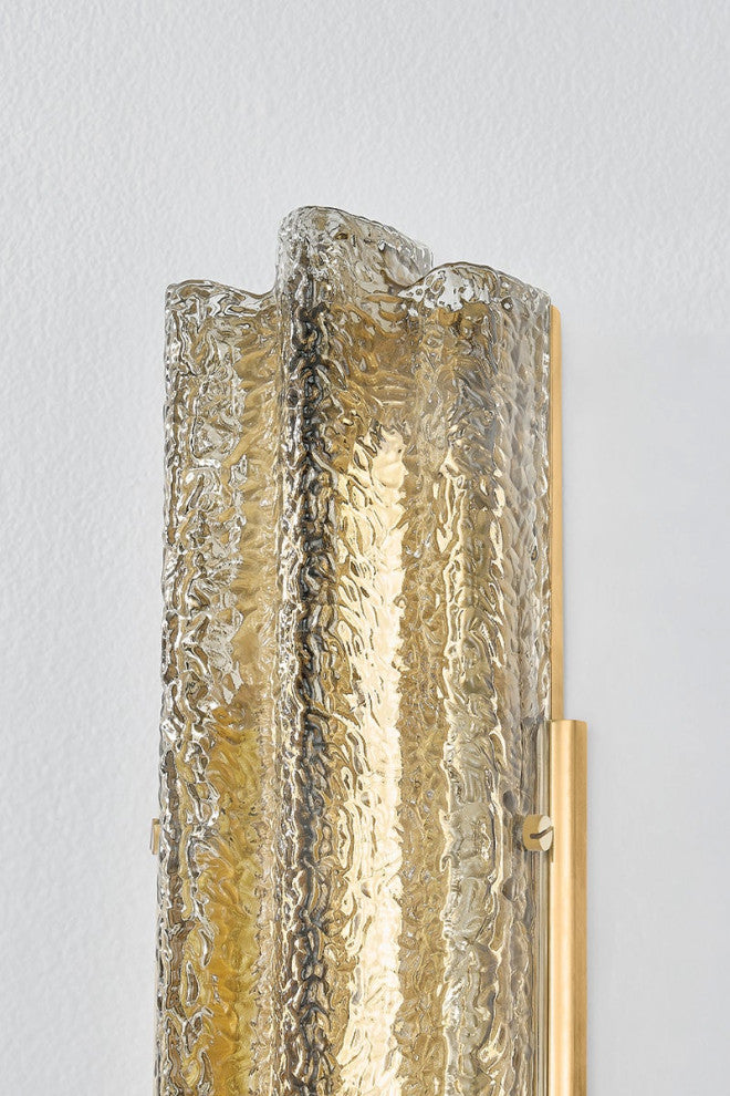 Corbett Carnelian 24" Wall Sconce Vintage Brass
