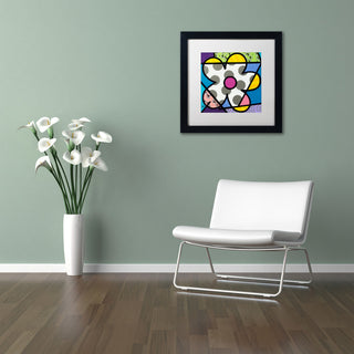 Roberto Rafael 'Big Flower III' Matted Framed Art