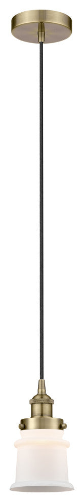 Innovations 616-1PH-AB-G181S 1-Light Mini Pendant, Antique Brass
