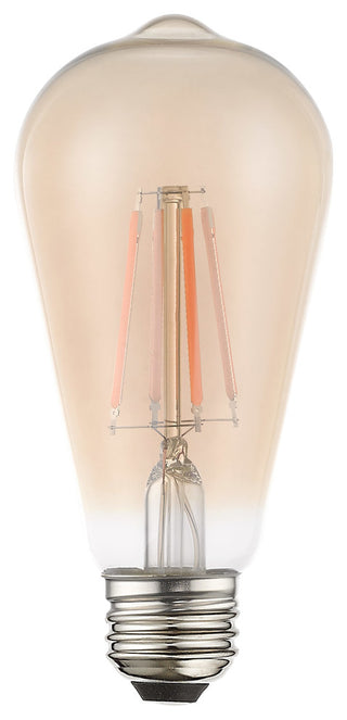ST19 Edison Filament LED Bulbs, Set of 60