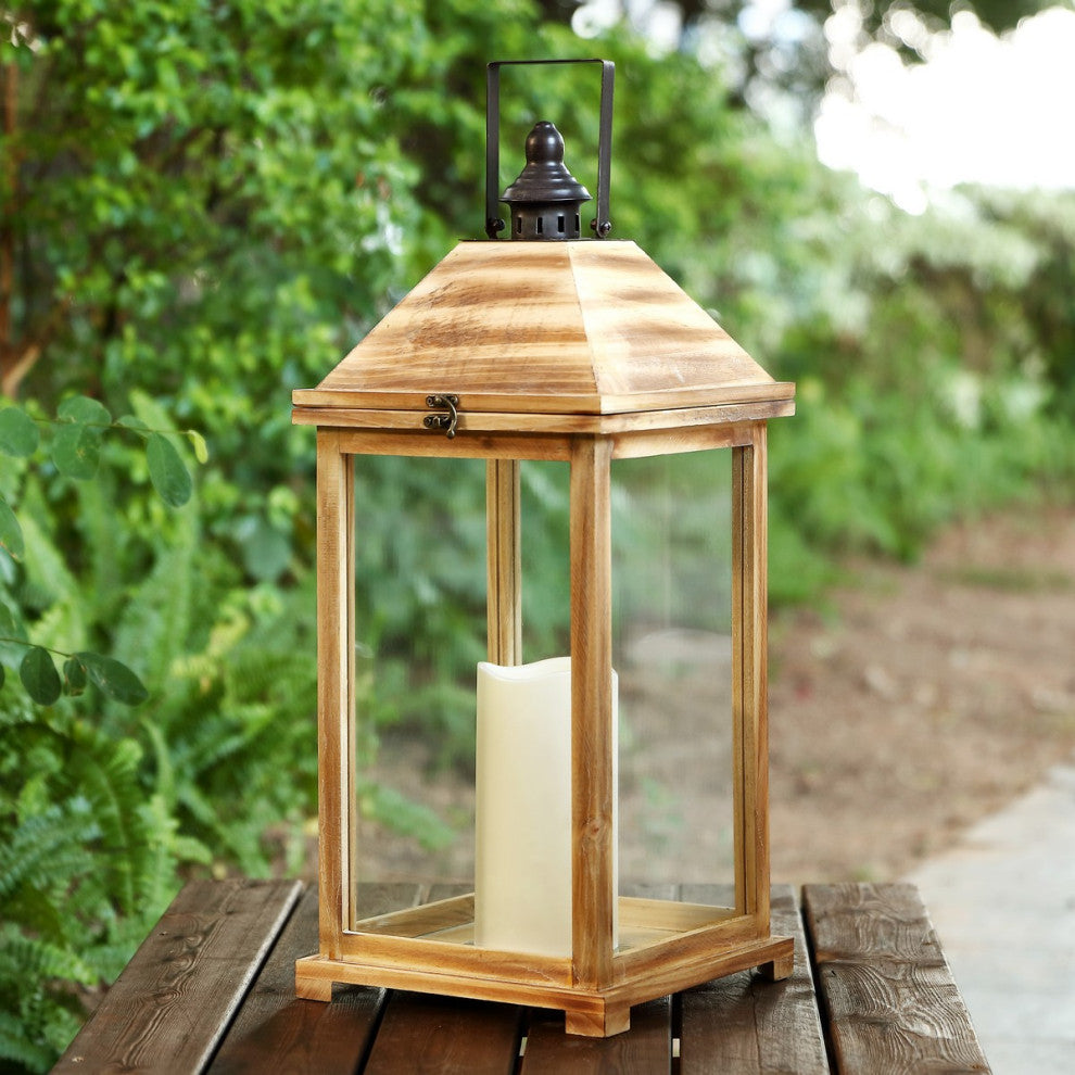 Safavieh Elida Outdoor Lantern Brown