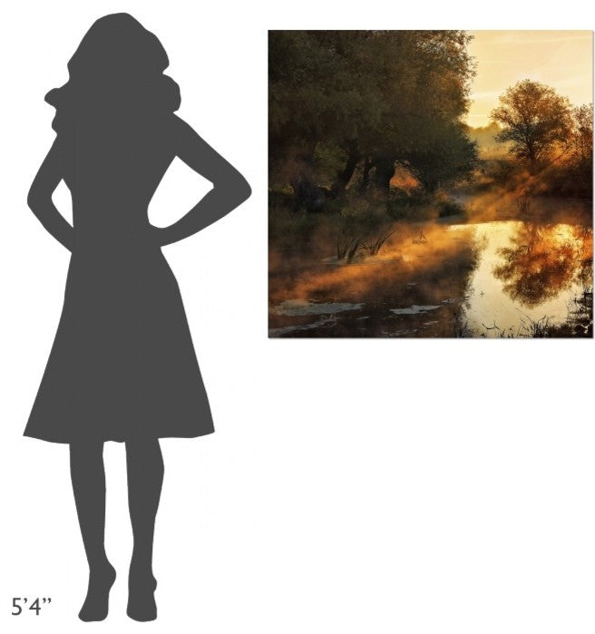 "When Nature Paints With Light" Stretched Canvas Giclee by Jimbi, 36x34"