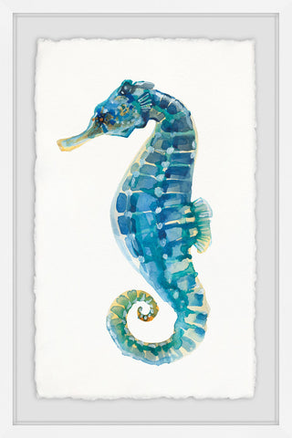 "Aegean Sea Horse" Framed Painting Print, 12"x18"