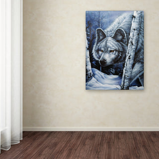 Jenny Newland 'White Wolf' Canvas Art, 19x14
