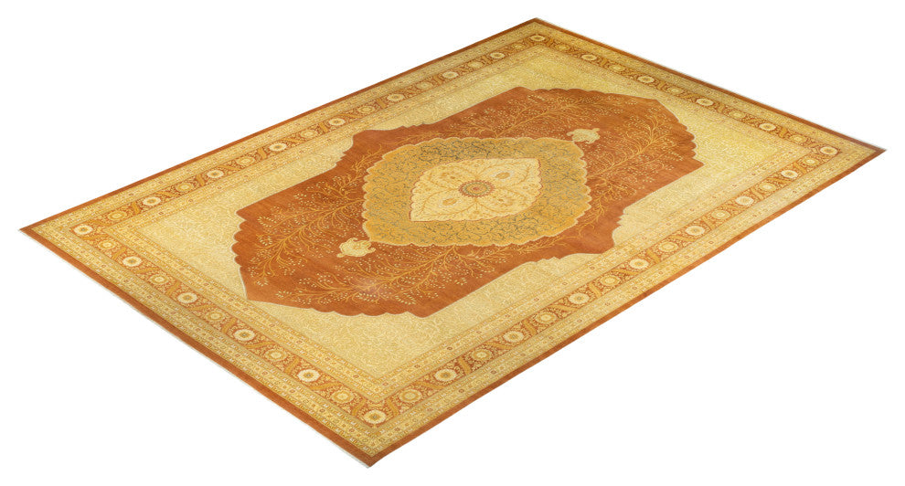 Mogul, One-of-a-Kind Hand-Knotted Area Rug Brown, 12'5"x17'9"
