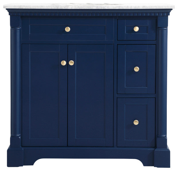Home Living 36" Single Bathroom Vanity, Blue