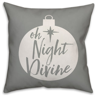 Oh Night Divine 20"x20" Throw Pillow Cover