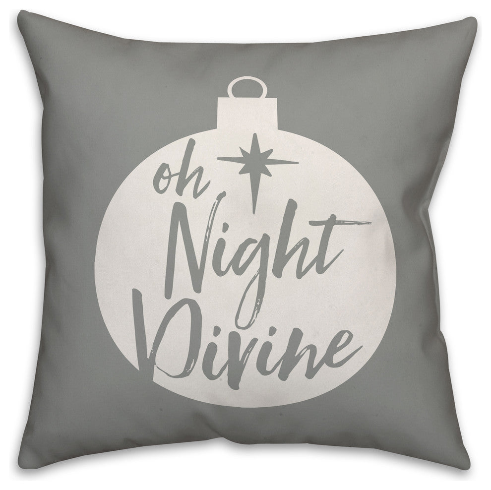Oh Night Divine 20"x20" Throw Pillow Cover