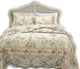Prairie Bloom Reversible 100%Cotton Quilt Set, King Set