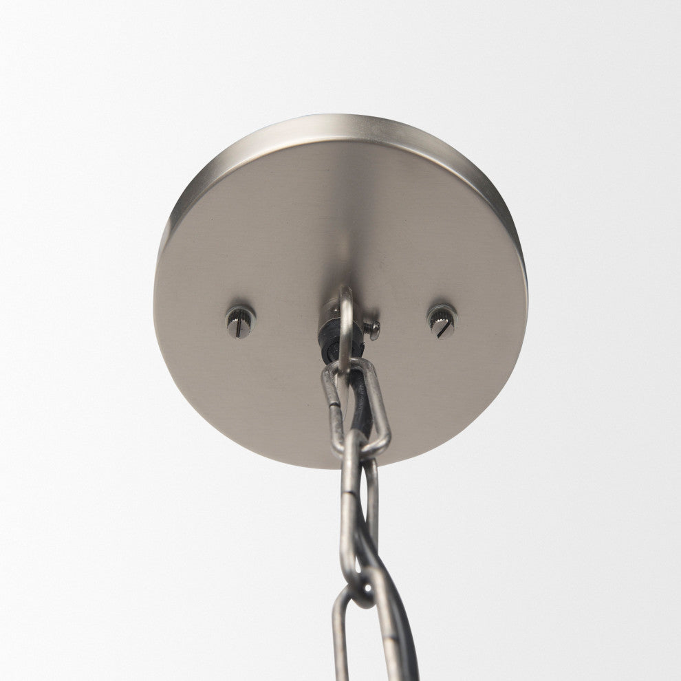 Leighton 15Lx15Wx20H Antique Nickel Pendant Light
