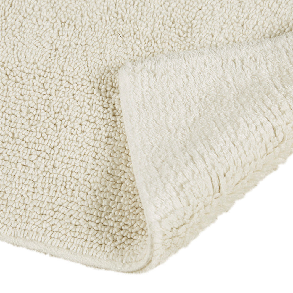Beautyrest Plume Luxury Feather Touch Reversible Bath Rug, Ivory