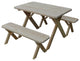 Pressure Treated Pine Cross Leg Picnic Table with Benches