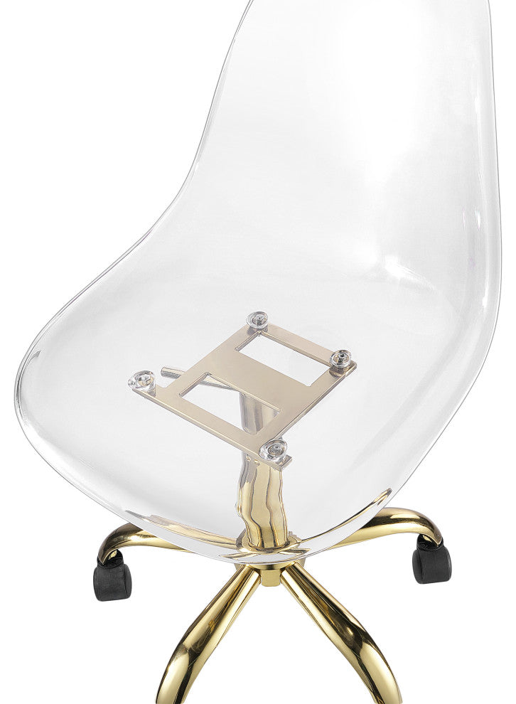Clarion Office Chair, Gold