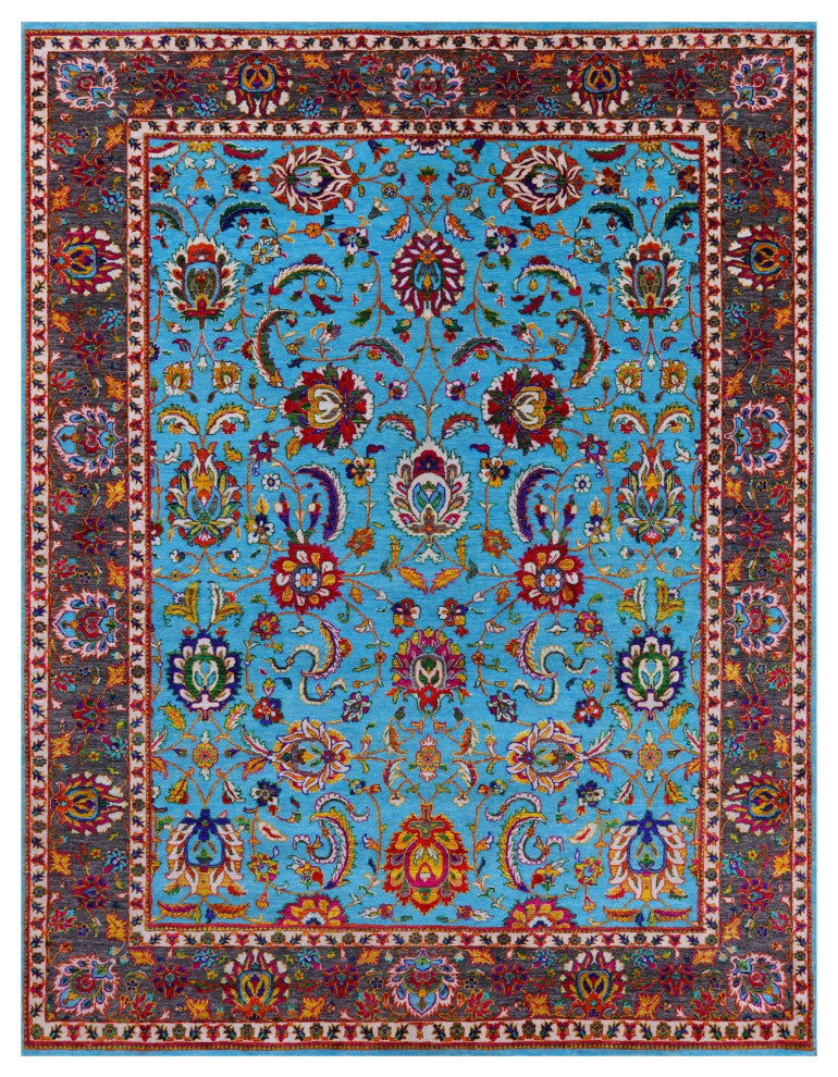 Wool & Silk Persian Handmade Rug 9' 0" X 11' 11" - Q15811