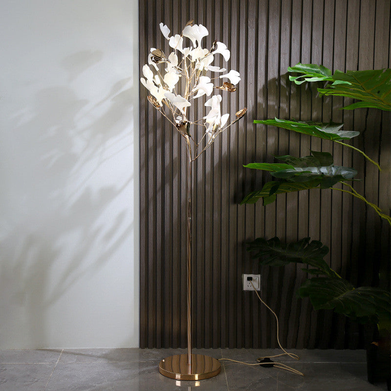 Bremgarten | Creative Ginkgo Leaves Shaped LED Floor Lamp, Metal