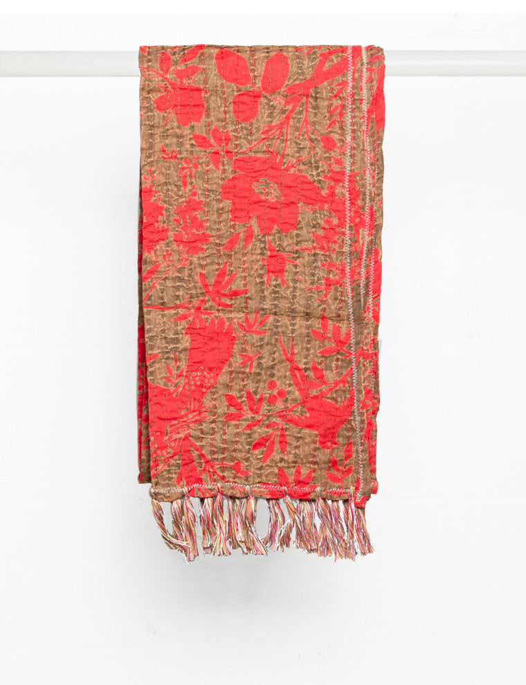 Kantha Cotton Bed Runner, 18"x72"