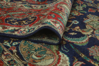Super Vintage Distressed Norene Navy/Red Rug, 8'0 x 11'3