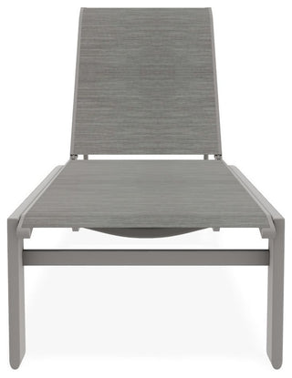 Kendall Sling Stackable Outdoor Chaise Lounge, Sicily/Warm Gray