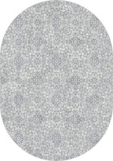 Ancient Garden Rug, 5'3"X7'7" Oval