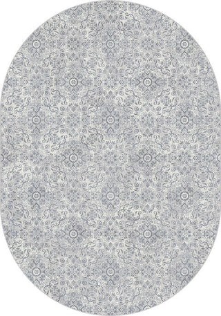 Ancient Garden Rug, 5'3"X7'7" Oval
