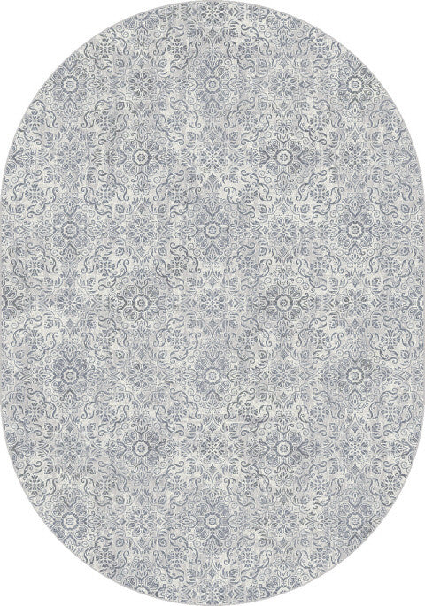 Ancient Garden Rug, 5'3"X7'7" Oval