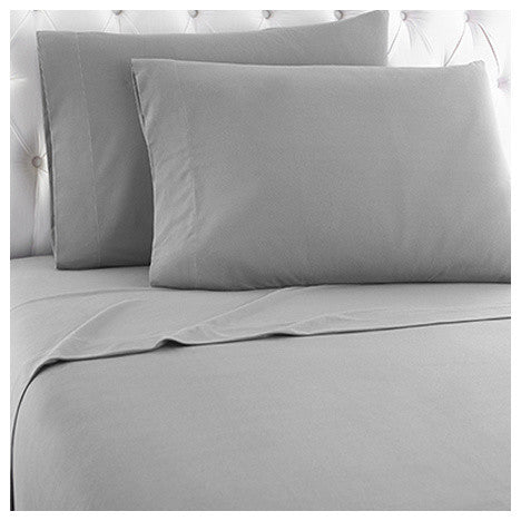 Micro Flannel Sheet Set, Greystone, King