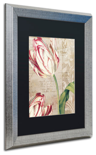 Color Bakery 'Tulips' Matted Framed Art, Silver Frame, Black Mat, 16x20
