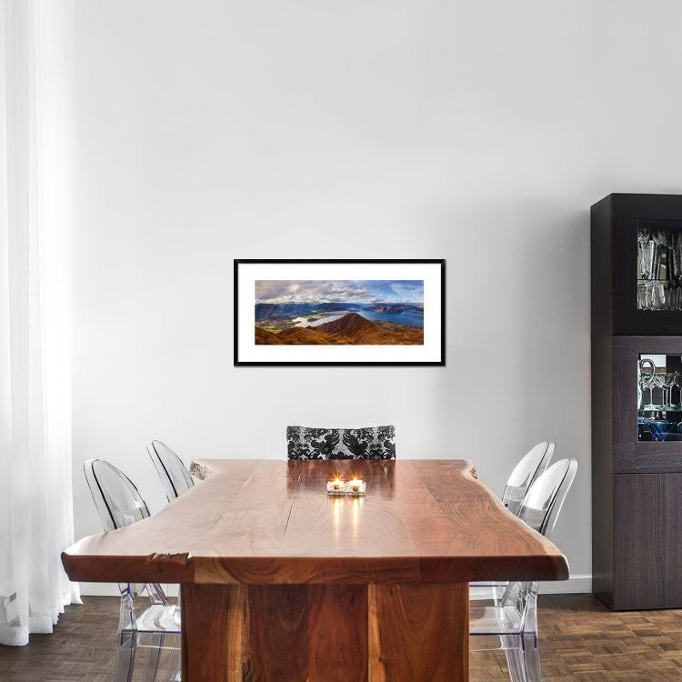 "RoyS Peak" Framed Digital Print by Yan Zhang, 38x19"