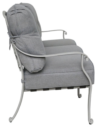Venice Aluminum 3-Seater Sofa, Ashen Wheat/Basalt