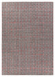 Netix Contemporary Area Rug, Red and Gray, 5'x7'6"