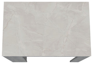 Kitchen Island Doyle, Kitchen, Concrete Gray / Ibiza Marble Color Finish